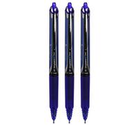 Pilot Hi-Tecpoint V7 Retráctil Bolígrafo Roller Punta Aguja 0,7mm Tinta Líquida Azul (Pack de 3)