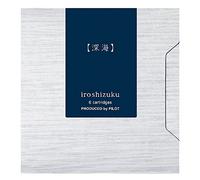 Pilot Iroshizuku IRF-6S-SNK - Cartuchos de tinta para pluma estilográfica Shin-Kai (azul oscuro) 6 unidades con adhesivo Kanji Love