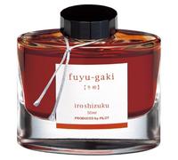 Pilot Iroshizuku - Tinta para pluma estilográfica, botella de 50 ml, color caqui Fuyu-gaki (bermellón rojo naranja) (importación de Japón)