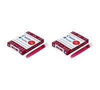 Pilot - Juego de 2 fundas de 6 cartuchos de tinta Namiki IC-50 para bolígrafo sin tapa rojo