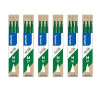 Pilot - Juego de 6 manteles individuales de 3 recambios frixion Ball (BLS-FR7) verde
