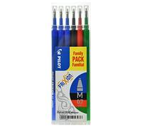Pilot Recambios FRIXION BALL BLS-FR7 0,7 mm Pack 6 (3 azules, 1 negro, 1 rojo, 1 verde)