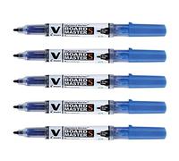 PILOT Lot de 5 Marqueurs tableau blanc V BOARD MASTER S Ultra Fine Bleu