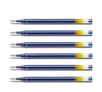 PILOT Lot de 6 Recharges bille 2627 pour G2 1 mm encre gel bleu