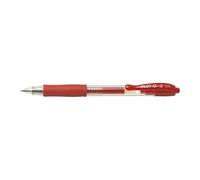 Pilot – Bolígrafos de tinta de gel G2 05 PTE Fine – Lote de 12 Rojo