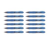 Pilot - Lote de 12 bolígrafos de tinta de gel G2 XS7 PIXIE (0,7 mm), color turquesa