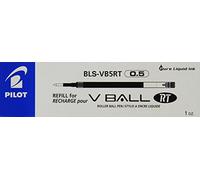 Pilot - Lote de 12 cartuchos de tinta de recambio para bolígrafo V-Ball 5 RT, color negro