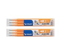 Pilot - Lote de 2 sets de 3 recambios para roller Frixion Ball BLS-FR7 albaricoque