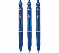 Pilot Lote de 3 bolígrafos Acroball Begreen punta media 0,7 mm azul