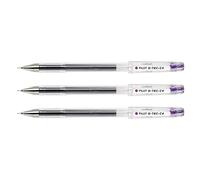 Pilot Pen Bolígrafos de gel G-TEC-C4 punta ultra fina 0,4 mm (trazado 0,2 mm) lote 5 morado