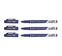 PILOT Lote de 3 bolígrafos de fieltro Fineliner FRIXION borrable negro