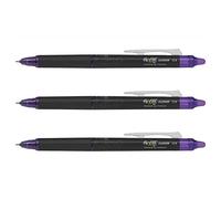 PILOT Lote de 3 bolígrafos de punta redonda Frixion, color morado