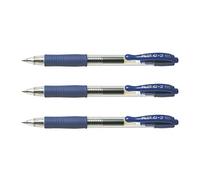Pilot Pen bolígrafos G2 05 tinta de gel punta fina Paquete de 6 Blueaa