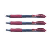 Pilot – Bolígrafo de gel G207 retráctil, punta 0,7 mm, color rojo oscuro