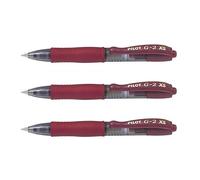 Pilot Pen Bolígrafo roller G2/XS7/PIXIE gel 5 unidades 0,4/0,7 mm burdeos