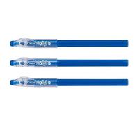 Pilot - Lote de 3 bolígrafos roller FRIXION ball Sticks 07, color azul