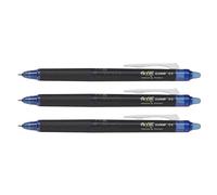 PILOT Lote de 3 Bolígrafos Roller FRIXION POINT CLICKER Punta Fina Azul