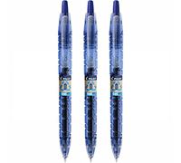 Pilot Pen Bolígrafos gel B2P Punta mediana 0,7 mm (trazo 0,4 mm) Pack de 3 Azul