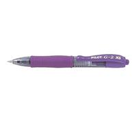 Pilot – Bolígrafo G2 XS7 Pixie mini roller gel 0,4 mm (0,7 mm) Lote 3 púrpura