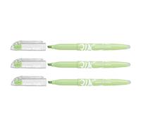 PILOT Lote de 3 rotuladores de punta borrable para rotuladores Frixion, color verde claro