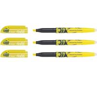 Pilot - Lote de 3 subrayadores borrables FriXion Light 3,8 mm Amarillo