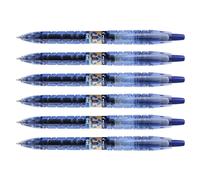 Pilot - Lote de 6 bolígrafos de tinta de gel B2P punta fina (0,5 mm, 0,3 mm), color azul