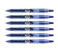 Pilot - Lote de 6 bolígrafos de tinta de gel B2P punta fina (0,5 mm, 0,3 mm), color azul