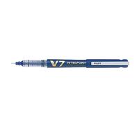 Pilot - Lote de 6 bolígrafos recargable Hi-Techpoint V7 Begreen PTE media tinta líquida azul