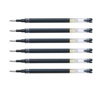 PILOT Lote de 6 recambios para bolígrafos roller VBALL 7 RT, color negro