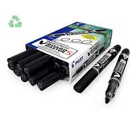 PILOT Marqueur pour tableau blanc - Pointe ultra fine - Encre noire - Lot de 10