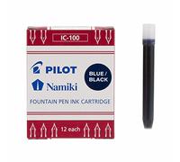 Pilot Pen Cartuchos de tinta para pluma estilográfica Namiki IC100 azul y negro