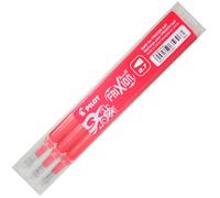 Pilot Pack 3 Recambios para Bolígrafo Frixion Ball/Clicker Tinta Borrable Rojo