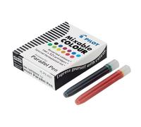 Pilot pack de 12 recargas para pluma estilografica parallel - capacidad 1ml - colores surtidos