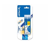 Pilot pack de 6 recambios para frixion ball y frixion clicker - punta de bola redonda 0.7mm - trazo 0.4mm - color azul