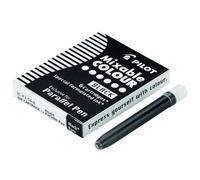 Pilot pack de 6 recargas para pluma estilografica parallel - capacidad 1ml - color negro