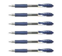 Pilot Pen bolígrafos G2 05 tinta de gel punta fina Paquete de 6 Blueaa