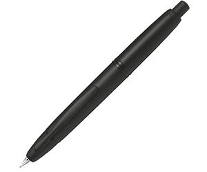 Pilot Pen 1014001M - Pluma estilográfica Capless Matt, con mecanismo de empuje, fuerza de plumín M, negro mate, en caja con convertidor y cartucho negro