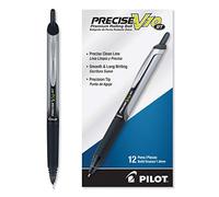 Pilot Precise V10 RT 13450 - Bolígrafo de punta redonda retráctil (1,0 mm), color negro