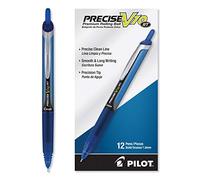PILOT Precise V10 RT - Bolígrafos de punta rodante, tinta azul, 1.0 mm, paquete de 12