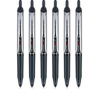 PILOT Precise V5 RT - Bolígrafos de punta rodante, color negro, paquete de 6