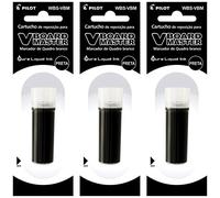 PILOT Recambio para V Board Master (3 recargas, color negro)