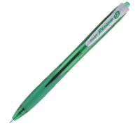 Pilot Rexgrip - Bolígrafo retráctil (Punta Media, 12 Unidades), Color Verde