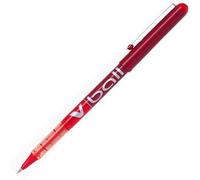 Pilot Roller V-Ball 05 Tinta Líquida Rojo - Set de 12 unidades - Punta bola 0.5 mm con mecanismo VSystem (Set de 12)