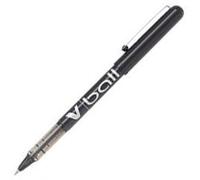 Pilot Rollerball Tinta Líquida V-Ball 05 Punta de Bola 0.5 mm Negro con Sistema VSystem - Set de 12 unidades (Set de 12)