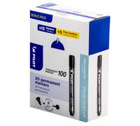 Pilot Rotulador Permanente 100Punta Redonda XXL 20 Pieza Paquete 15+5 Gratis