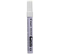 Pilot Marcador Super Color SC-W-M – Punta redonda M – Blanco – Pack de 12 unidades