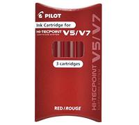PILOT Set 3 Cartouches V5/7 Rechargeable Rouge
