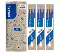 PILOT - Set de 3 recambios FriXion - Recambios para bolígrafos borrables - Compatibles con FriXion Ball y FriXion Ball Clicker - Azul - Punta fina (9 recambios)