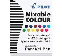 Pilot Pen – Cartuchos de tinta Parallel Pen – Tinta de repuesto – Juego de 12 (Multi)