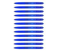 Pilot Bolígrafo Super Grip-G Retráctil Punta 1 mm Tinta base de aceite Pack de 12 Azul